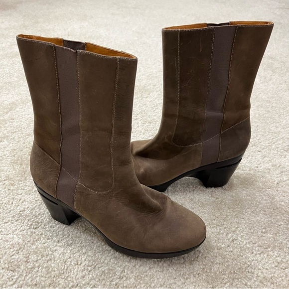 Cole Haan Air Sara Short Boots mid calf  Olive Green Wm Sz 11 D29422 Pull On, - Picture 7 of 16